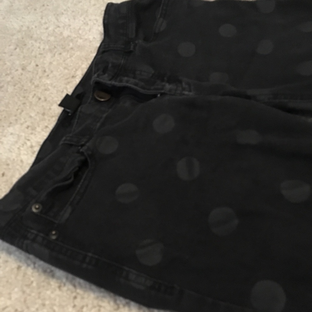 Black polka dot pants